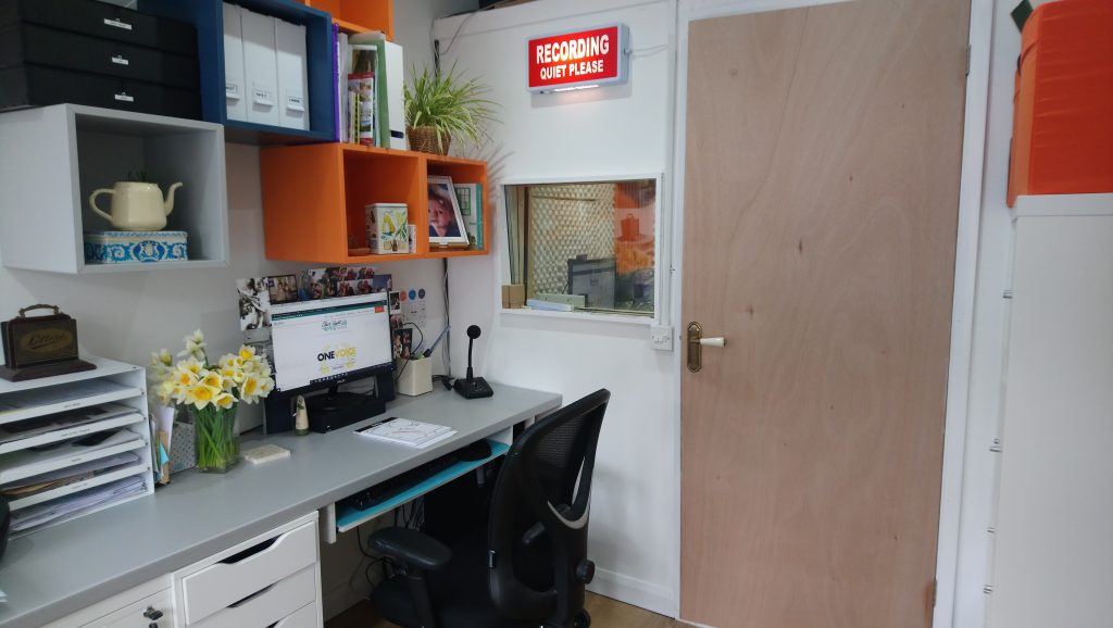 Claire Wyatt Voiceover home studio